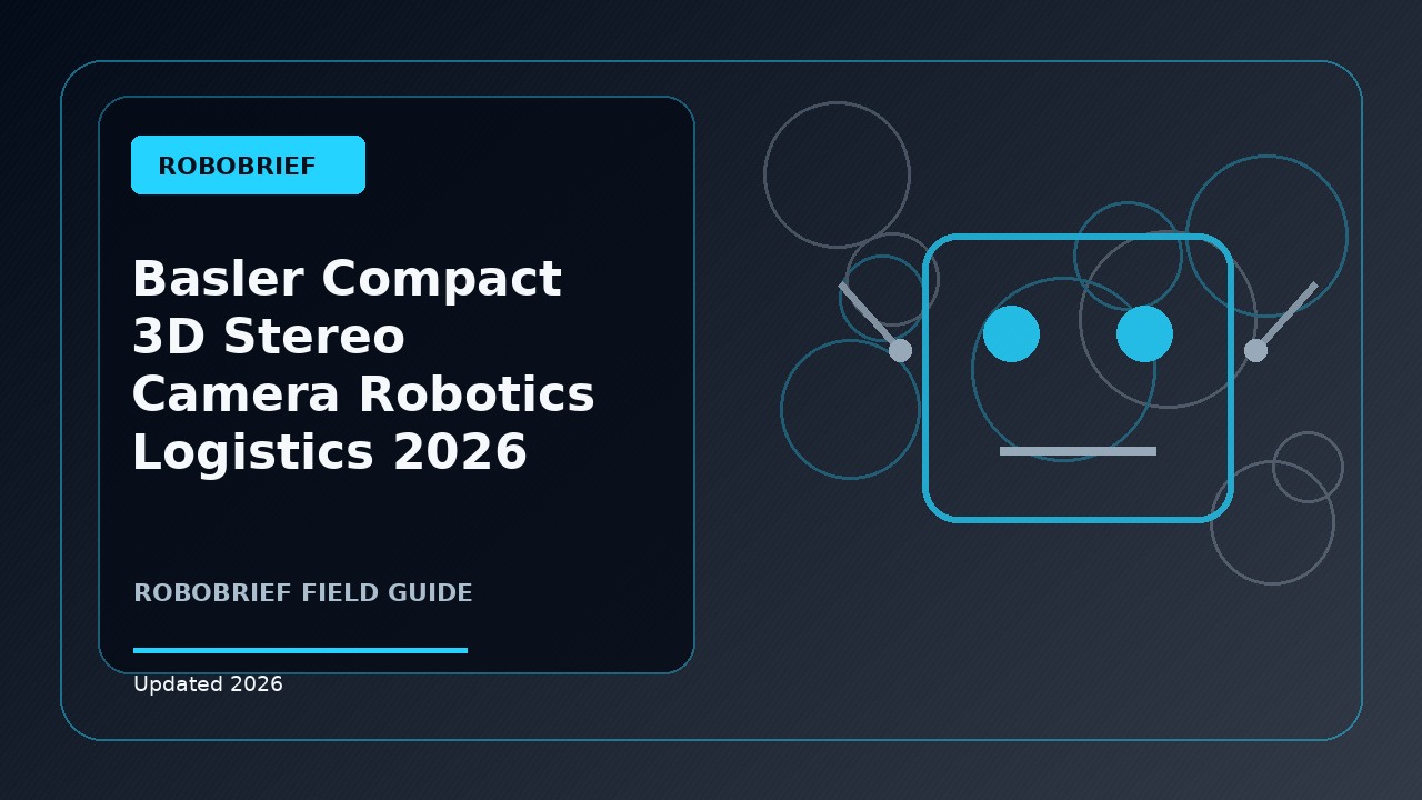 Basler's Compact 3D Stereo Camera Targets Robotics and Logistics