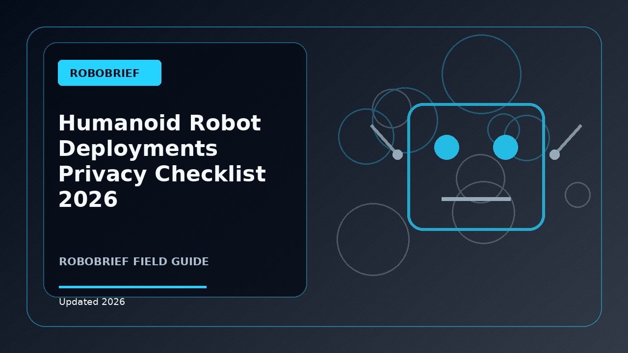 Humanoid Robot Deployments Privacy Checklist: Practical 2026 Guide