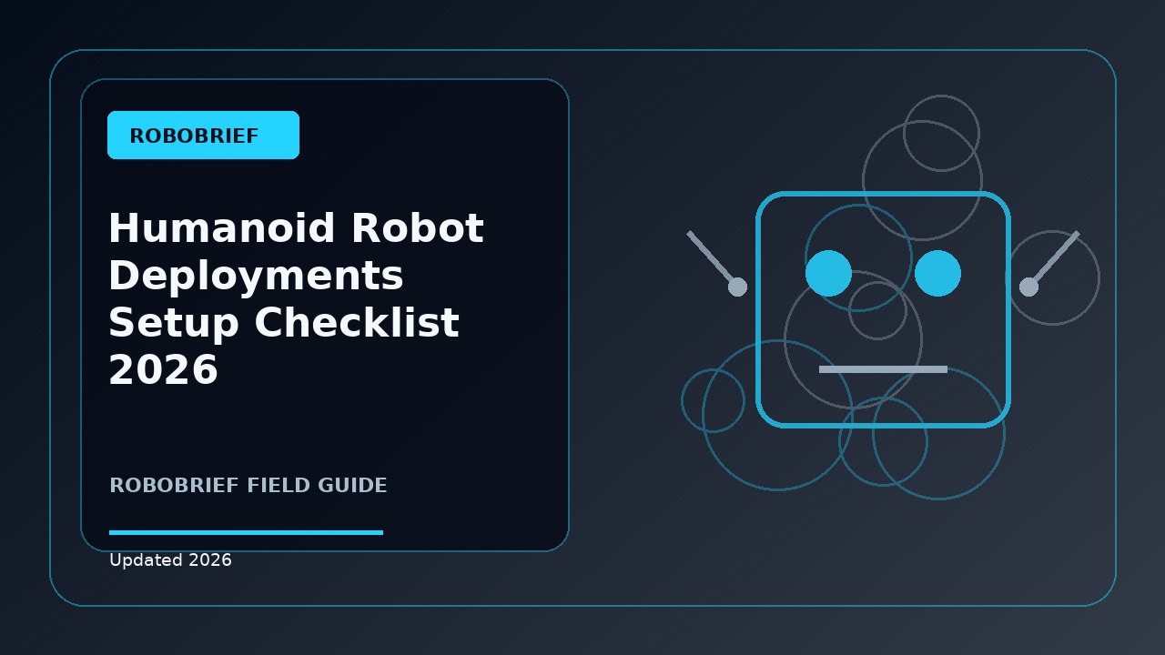 Humanoid Robot Deployments Setup Checklist: Practical 2026 Guide