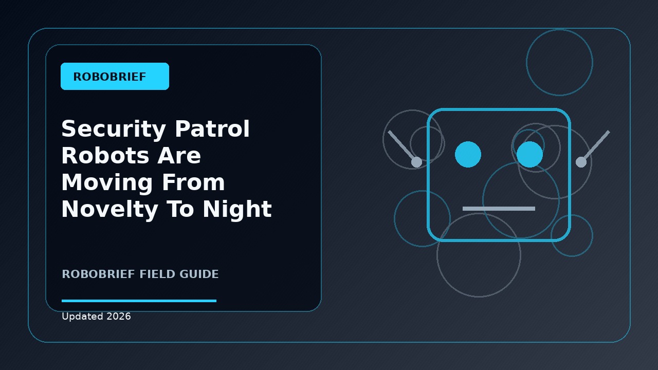 Security Patrol Robots Are Moving From Novelty to Night Shift Infrastructure