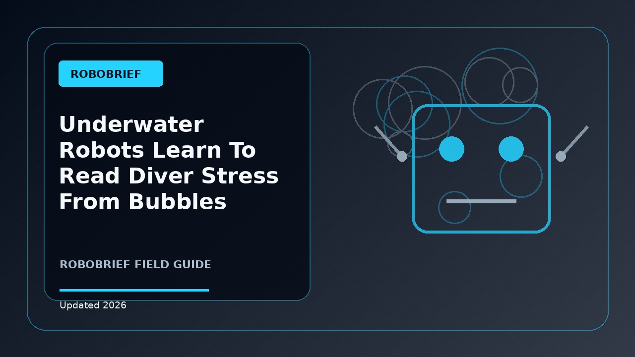 Underwater Robots Learn to Read Diver Stress From Bubbles